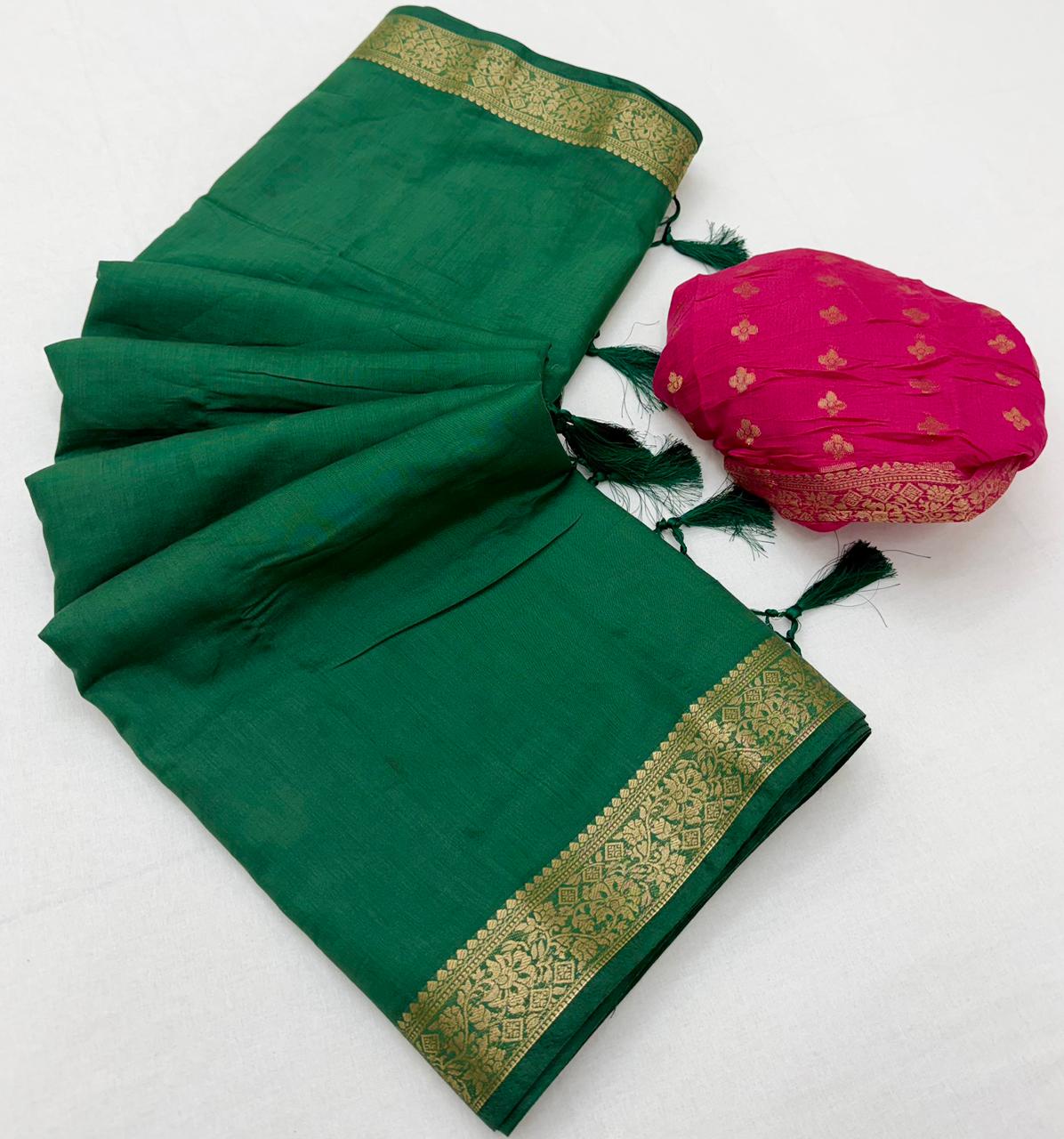 Cotton Viscose Weaving Saree