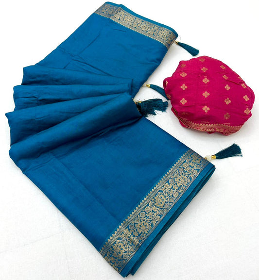 Cotton Viscose Weaving Saree