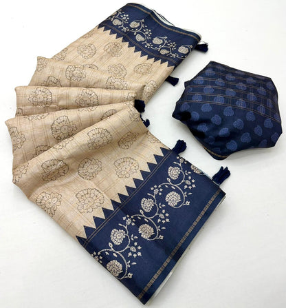 Tussar Kalamkari Saree