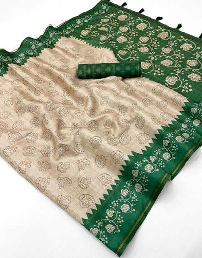 Tussar Kalamkari Saree