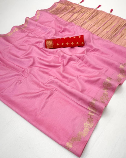 Cotton Saree with Tassels