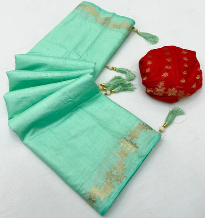 Cotton Saree with Tassels