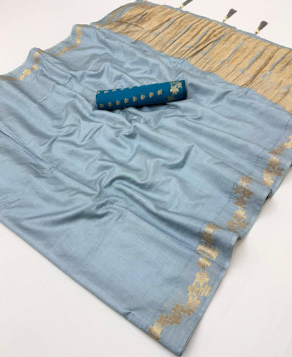 Cotton Saree with Tassels