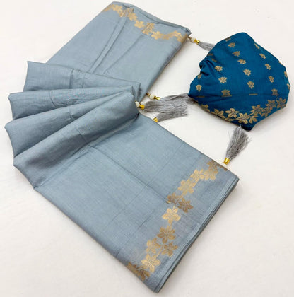 Cotton Saree with Tassels
