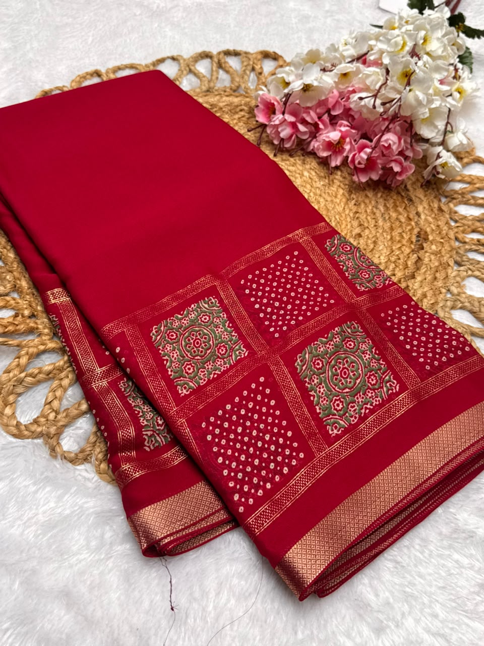 Fancy Pink Saree
