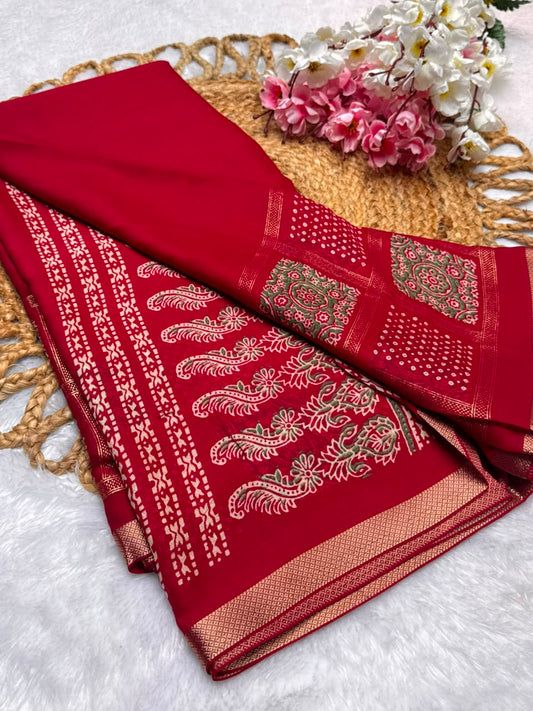 Fancy Pink Saree