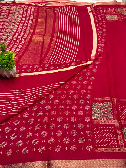 Fancy Pink Saree