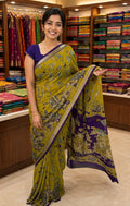 New Peacock Kalamkari Sraee