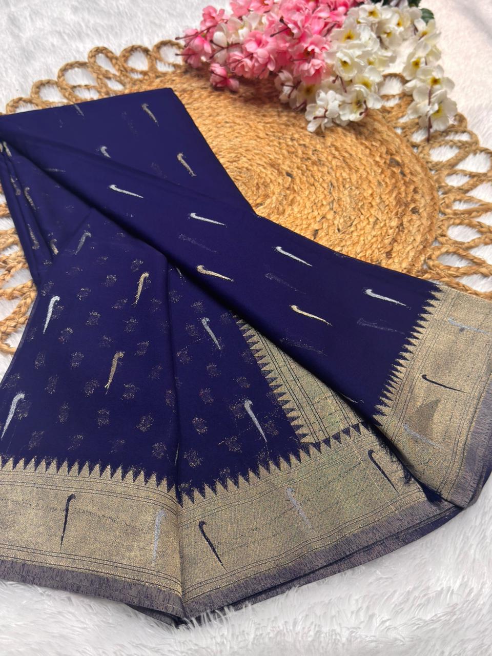 Self Georgette Paithani