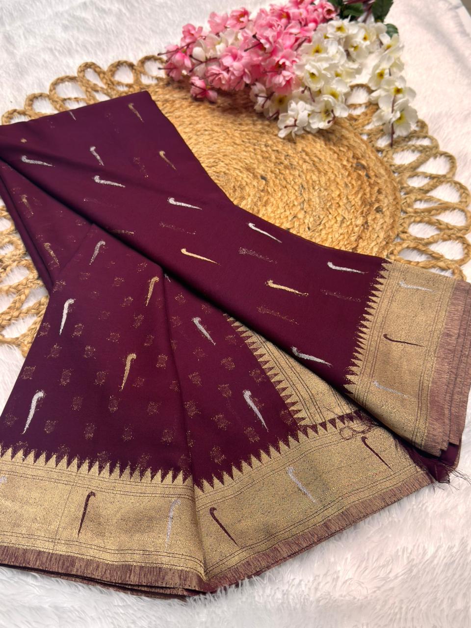 Self Georgette Paithani