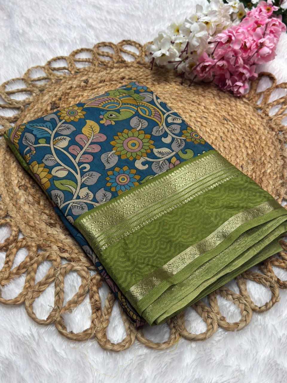 Premium Kalamkari Crepe