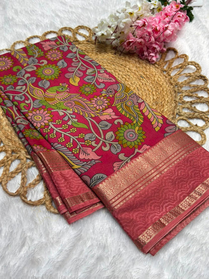 Premium Kalamkari Crepe