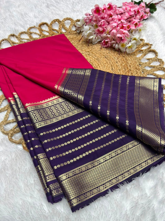 Premium Crepe with Contrast Border