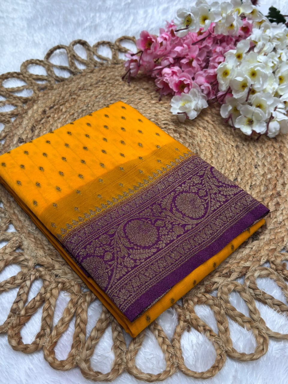 Khaddi Georgette Coco Zari