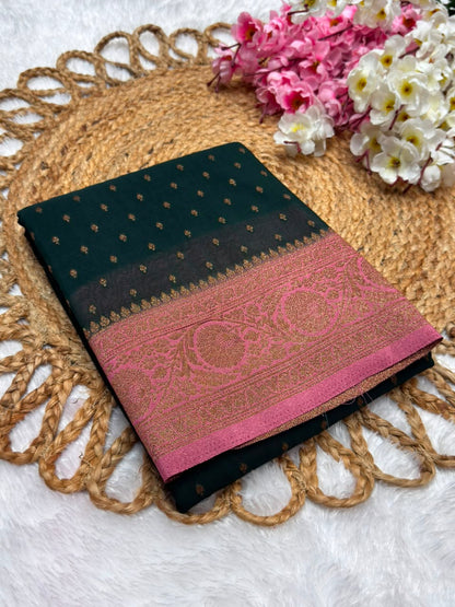 Khaddi Georgette Coco Zari