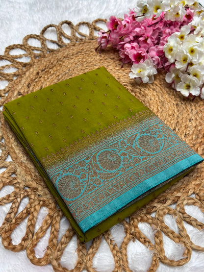 Khaddi Georgette Coco Zari