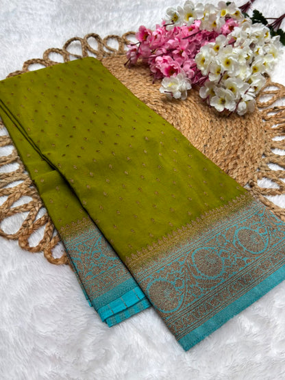 Khaddi Georgette Coco Zari