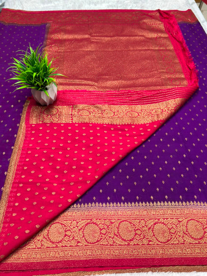 Khaddi Georgette Coco Zari