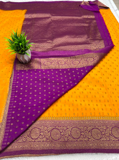 Khaddi Georgette Coco Zari
