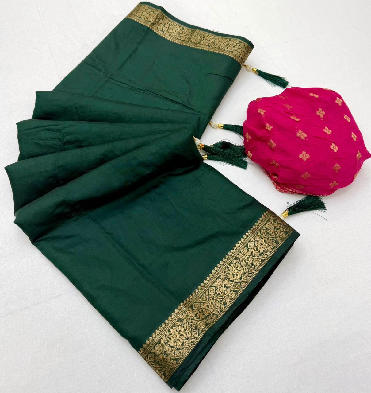 Cotton Viscose Weaving Saree