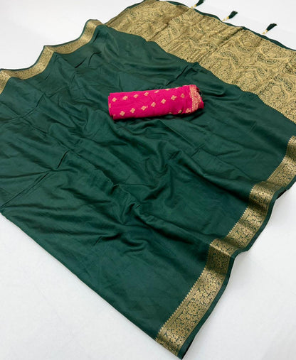 Cotton Viscose Weaving Saree