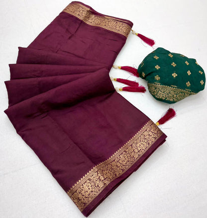 Cotton Viscose Weaving Saree