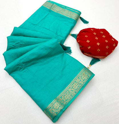 Cotton Viscose Weaving Saree