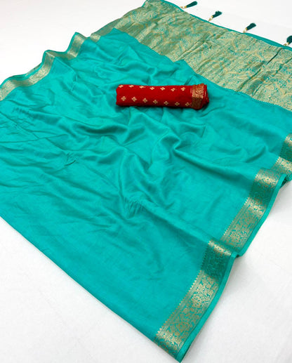Cotton Viscose Weaving Saree