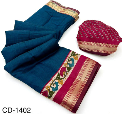 Premium Mul Cotton with Kalamkari Pallu