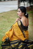 Kalyani Cotton Saree With Brown Color