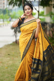 Kalyani Cotton Saree With Brown Color