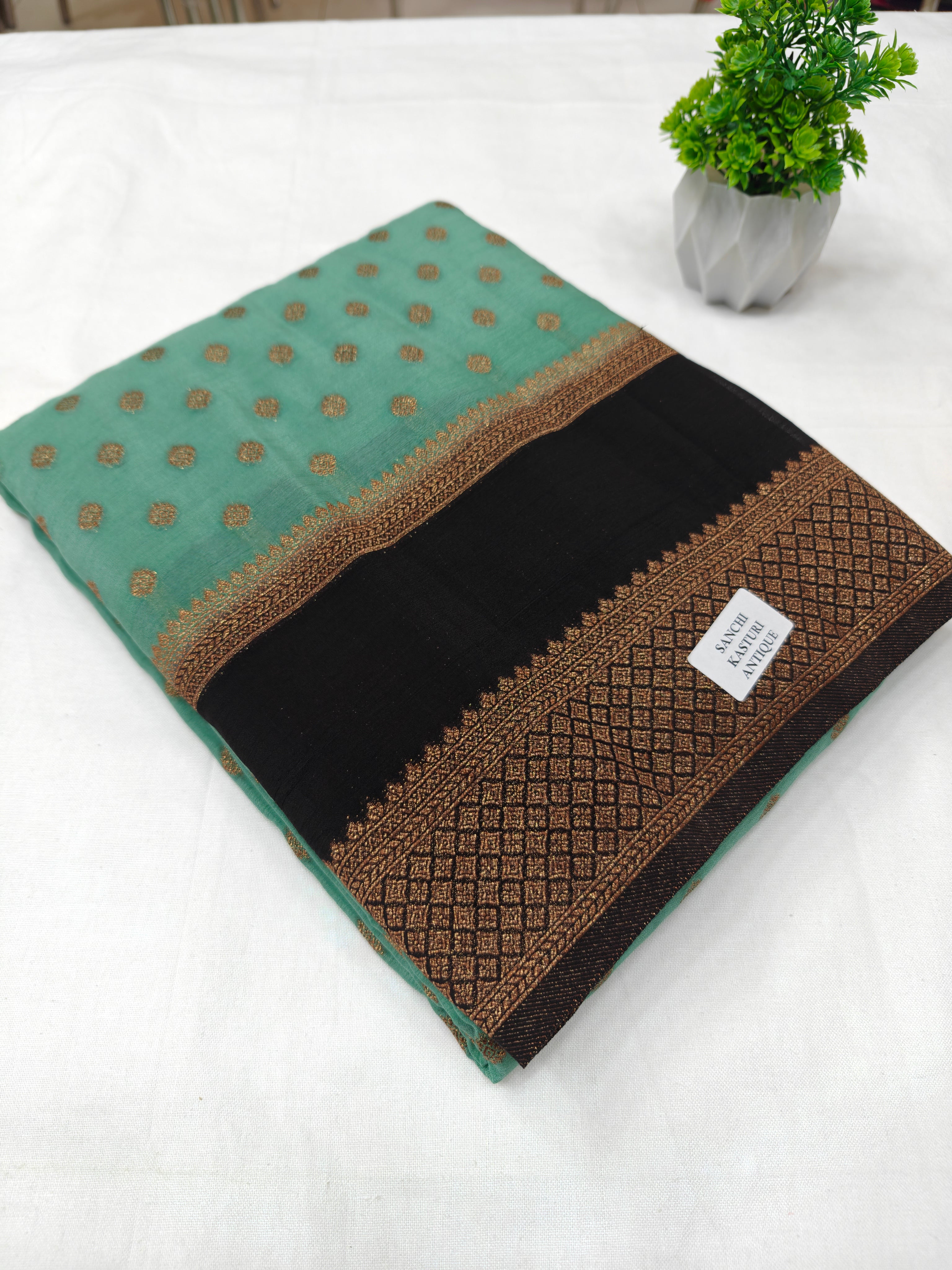 Premium Semi Khaddi Banarasi Georgette - SMK2073