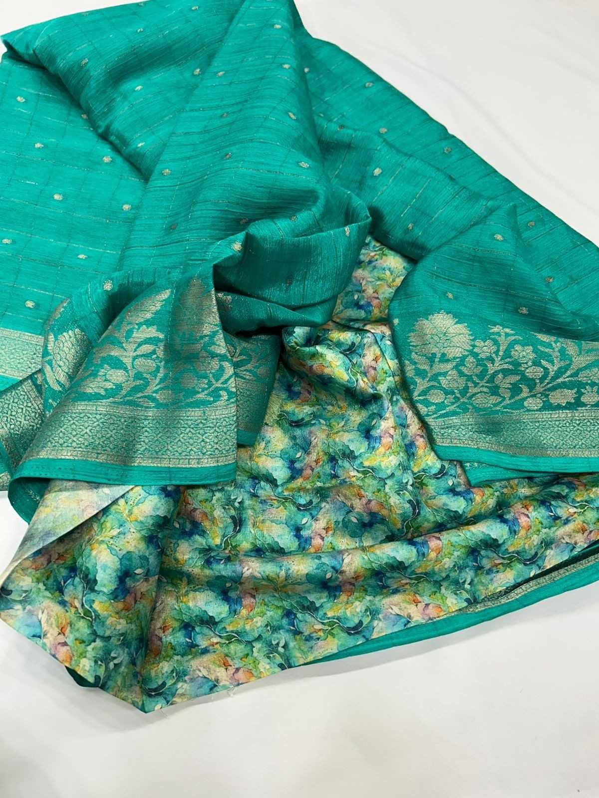 Premium Chiffon Fancy Saree with Digital Print Blouse