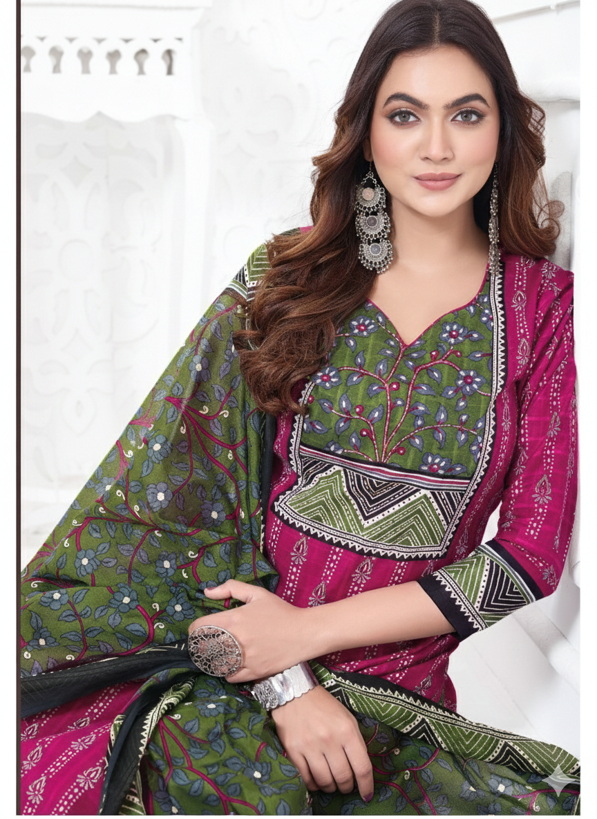 Premium Cotton Kurti Set
