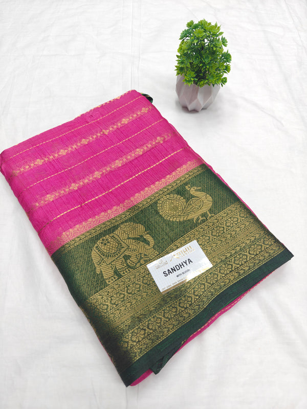 Sandhya Fancy Saree Stripes