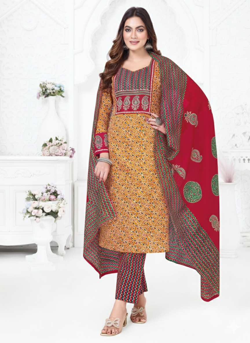 Premium Cotton Kurti Set