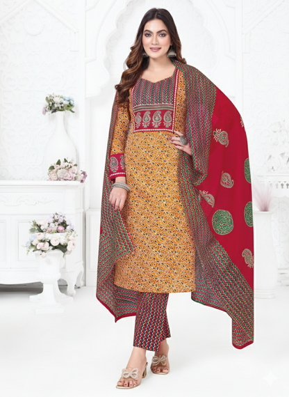 Premium Cotton Kurti Set