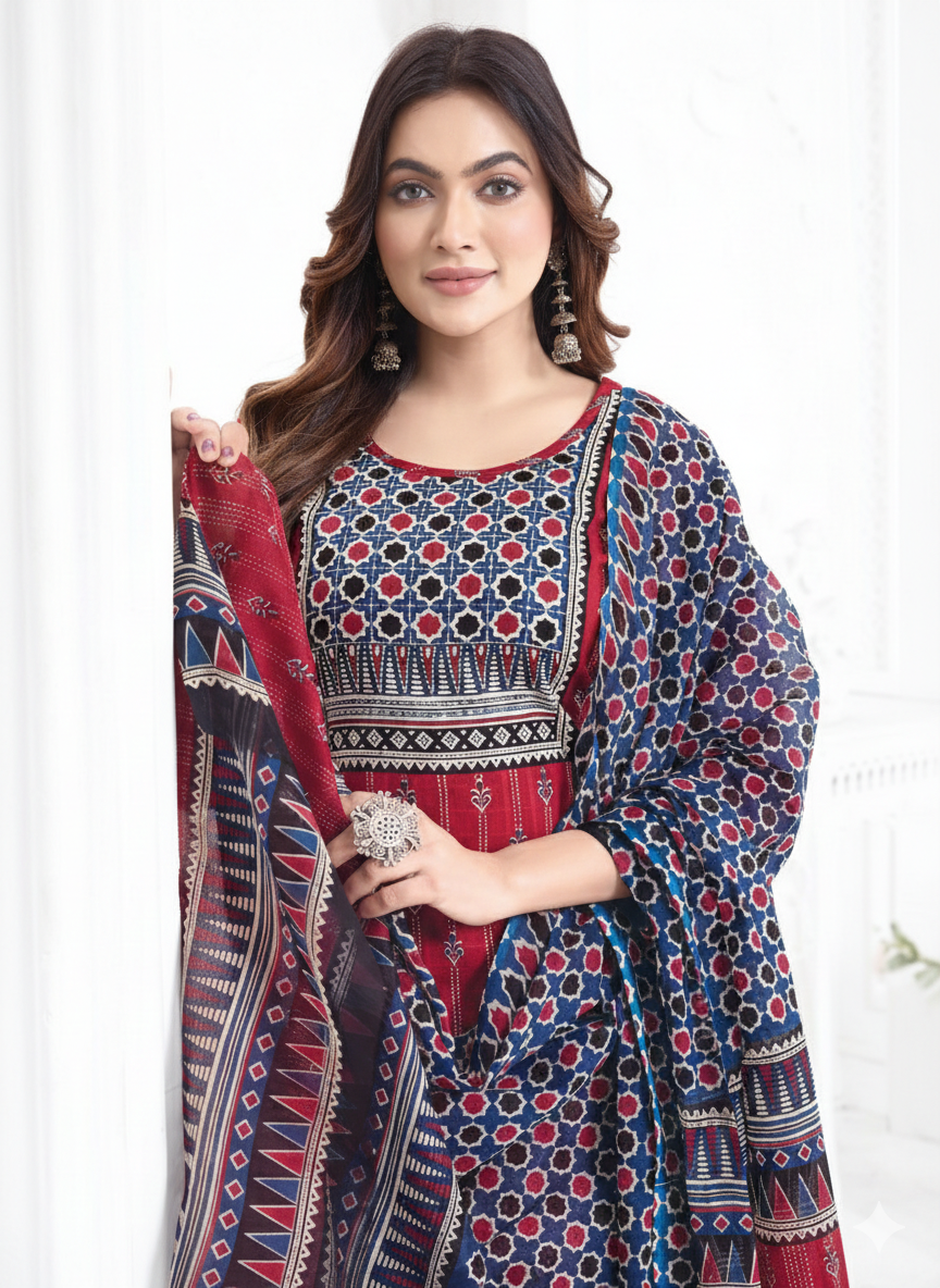 Premium Cotton Kurti Set
