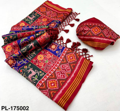 Handloom silk patola with design