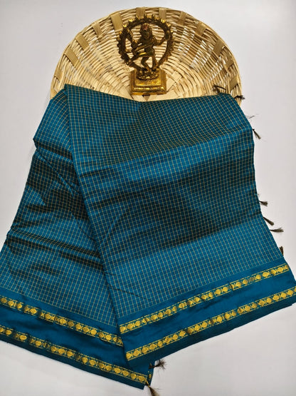 Premium Cotton Sarees with Checks Pattern vol-1