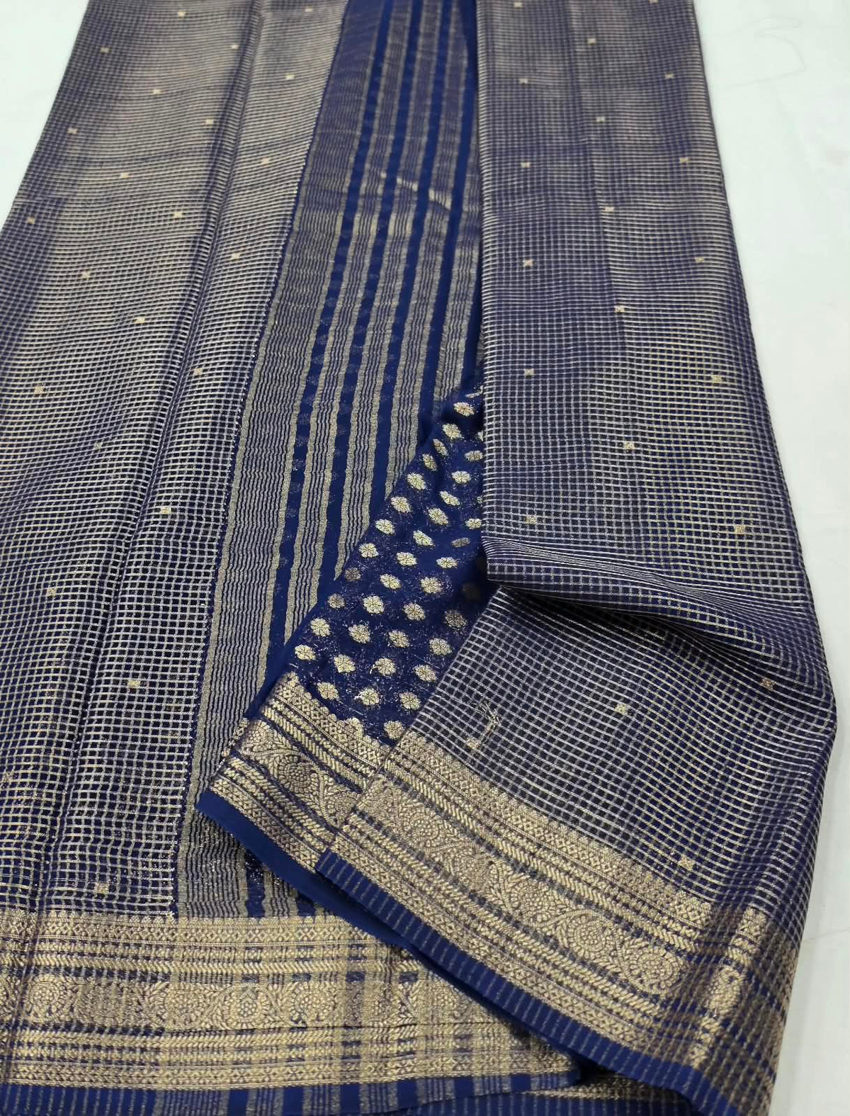 Premium Fancy Georgette Sarees with Self Colour with Butta Design Blouse