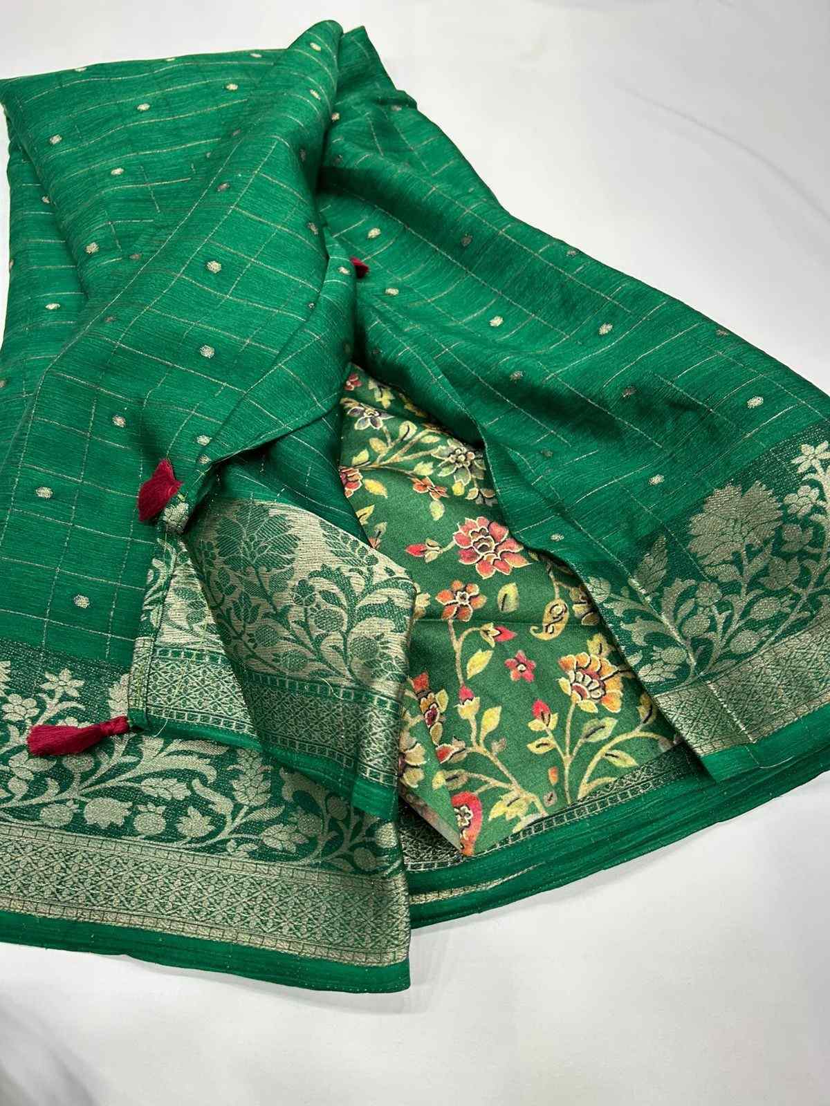 Premium Chiffon Fancy Saree with Digital Print Blouse