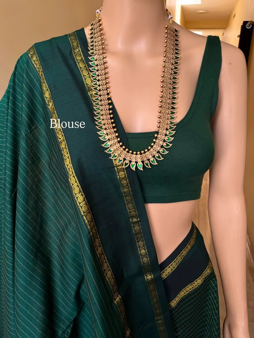 Premium Cotton Sarees with Checks Pattern vol-4