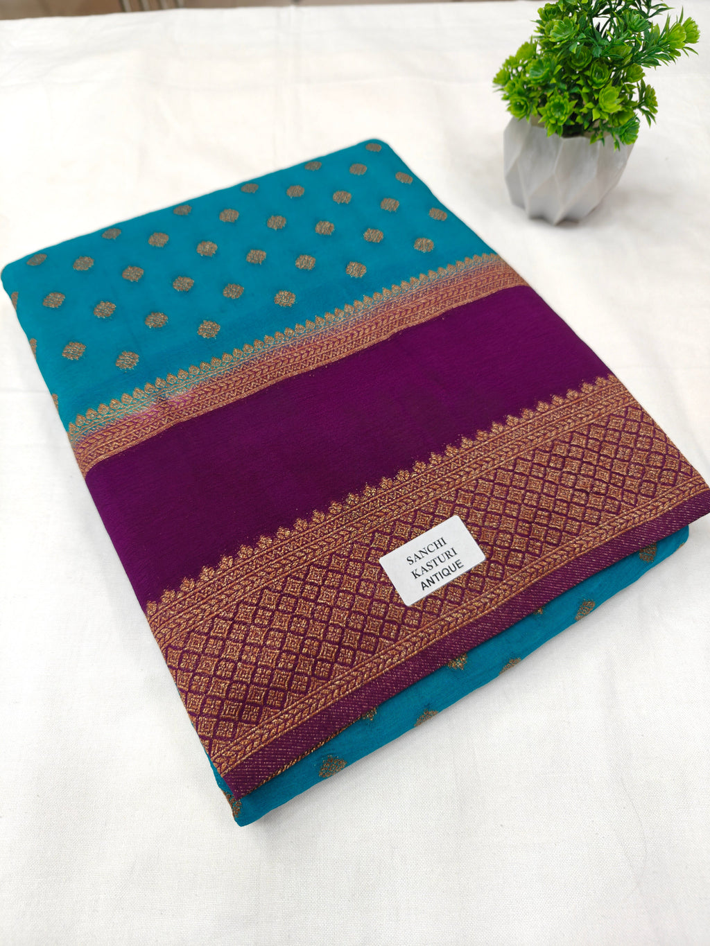 Premium Semi Khaddi Banarasi Georgette - SMK2073