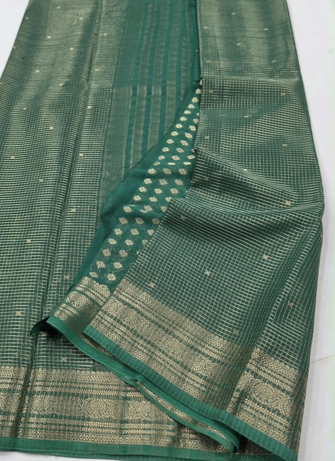 Premium Fancy Georgette Sarees with Self Colour with Butta Design Blouse