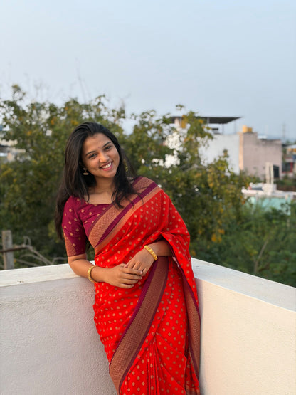 Premium Banarasi Semi Khaddi Georgatte saree