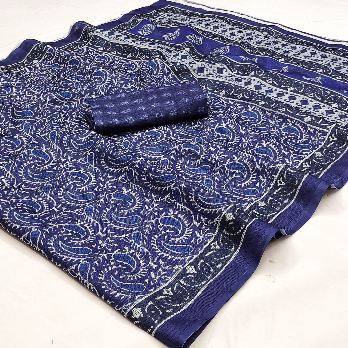 Kota Doriya with Beautiful Designer Print and Pallu
