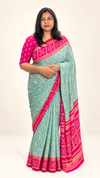 Premium Chiffon Fancy Saree with Bandini Blouse & Pallu