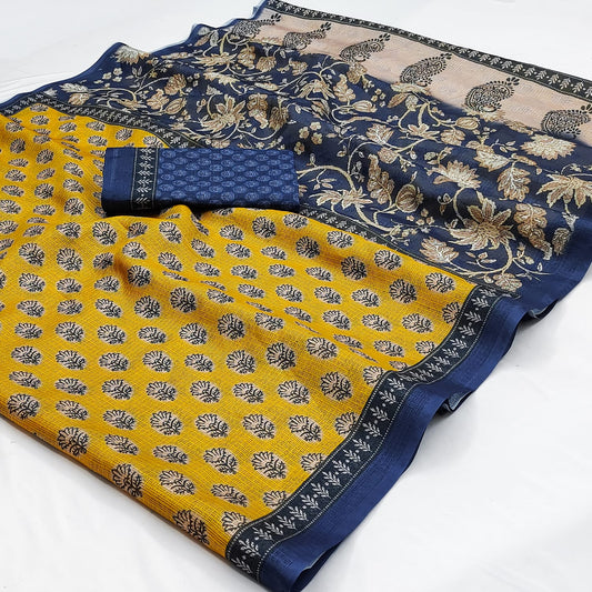 Kota Doriya with Beautiful Designer Print and Pallu