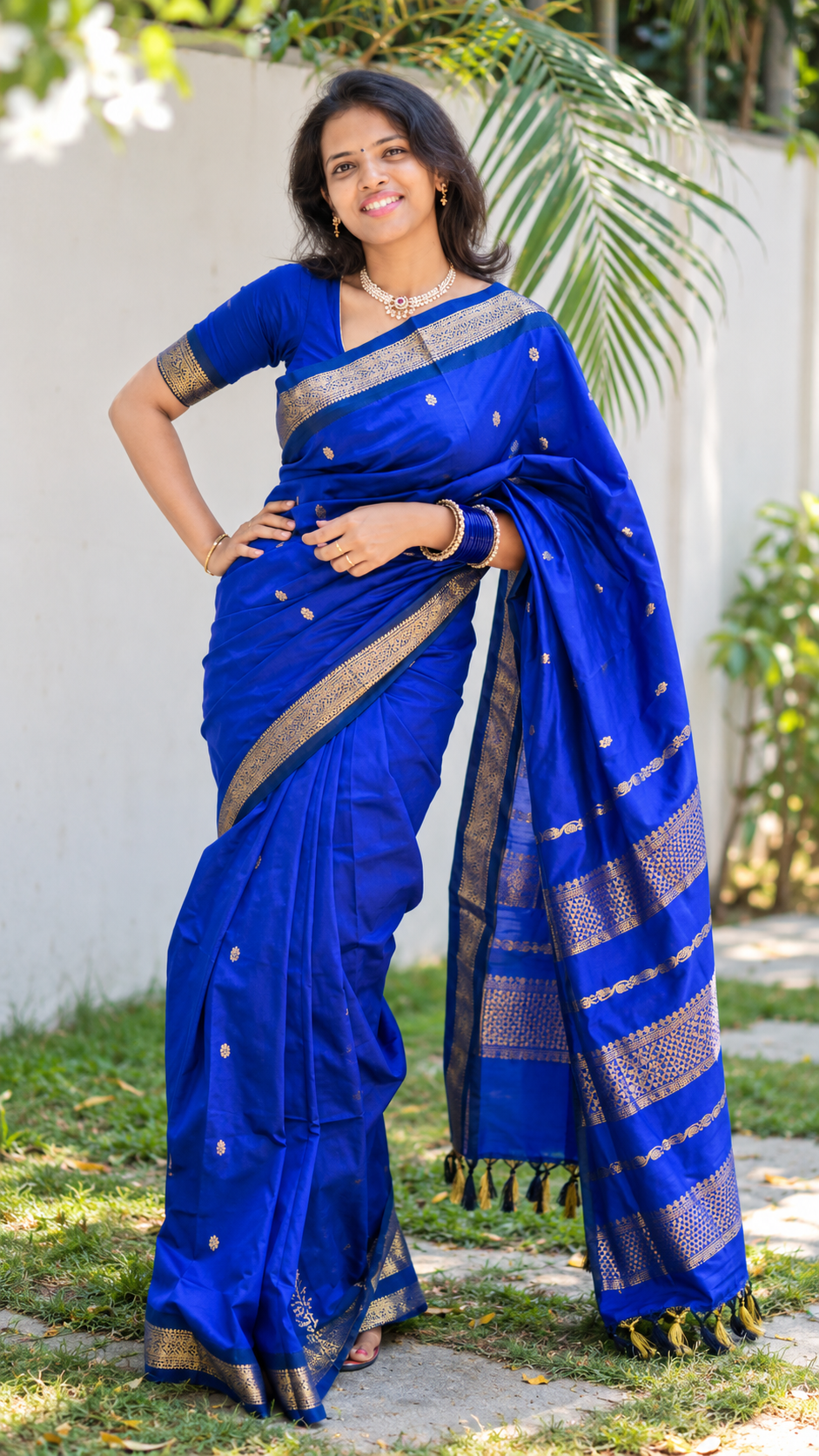 Premium Kalyani Cotton Sarees with Zari Border and Rich Pallu